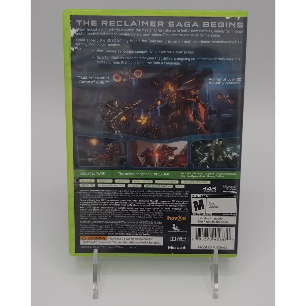 Halo 4 - Xbox 360 - Complete 2-Disc Set - Tested - Fast Shipping